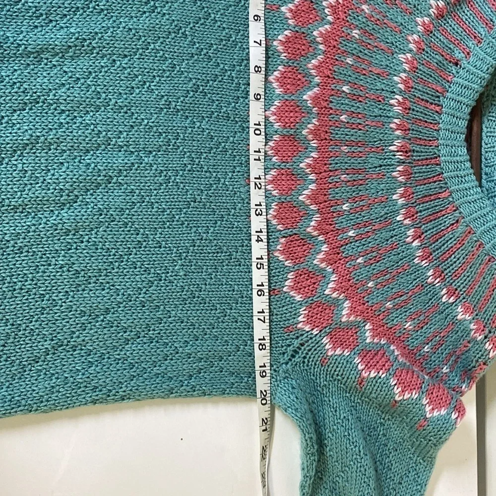 Handmade Crochet/Knit Pointelle Sweater - Picture 4 of 6